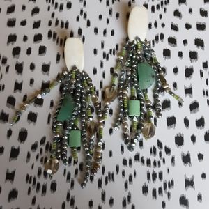 Monies Clip Earrings 5"